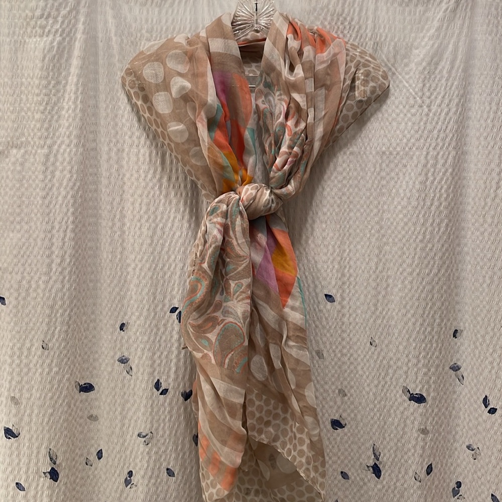 Multicolor Patterned Women's Scarf/Wrap